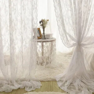 Шторы с кружевами, рюшами химчистка